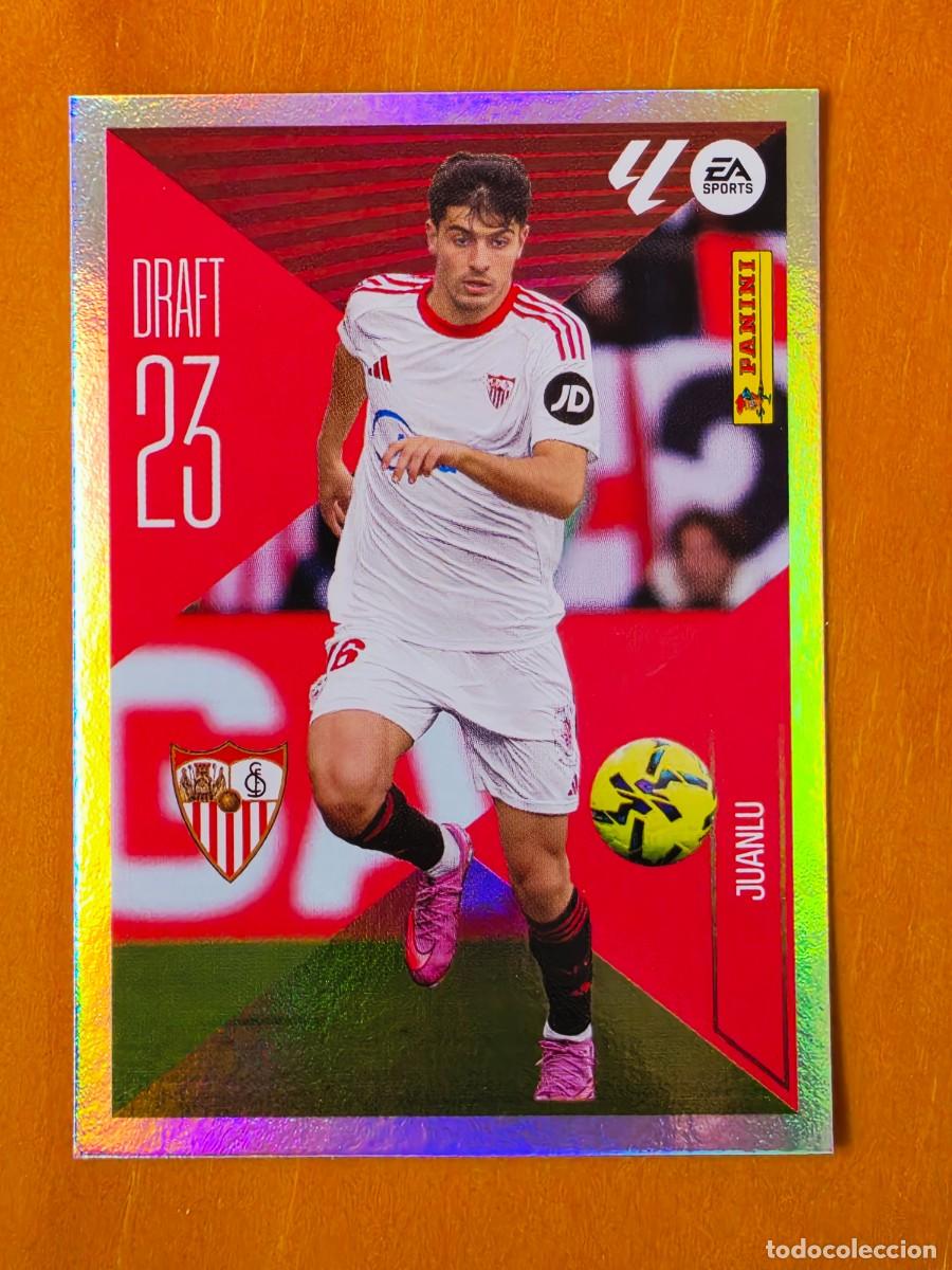 Cromos de f&uacute;tbol: 14 Juanlu S&aacute;nchez, Sevilla FC, Draft 23, Panini Ediciones Liga Este 2026 2027 26 27 sin pegar