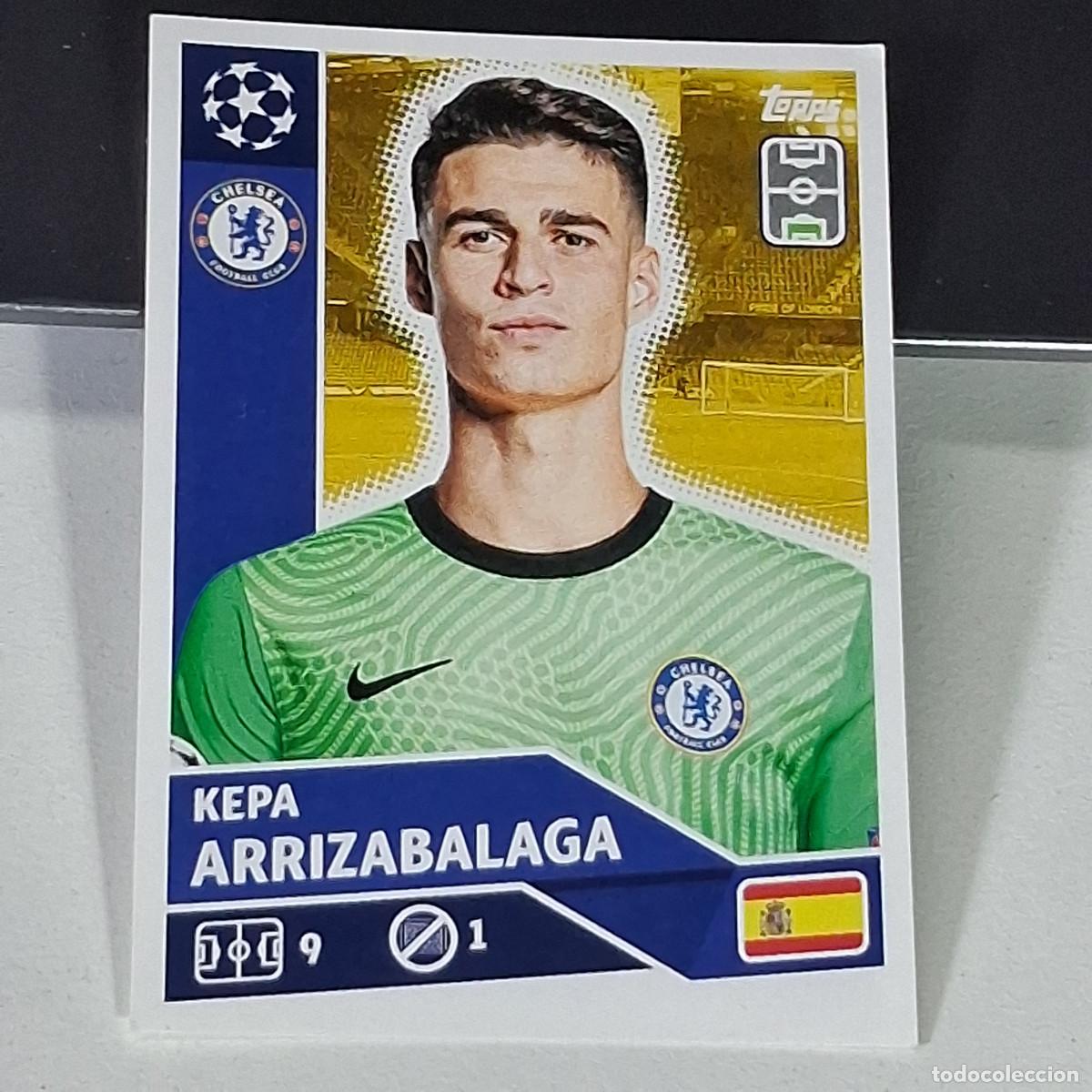 Cromos de f&uacute;tbol: A41 CHE3 CHE 3 KEPA ARRIZABALAGA CHELSEA CHE UEFA CHAMPIONS LEAGUE STICKER 2020 2021 20 21 TOPPS