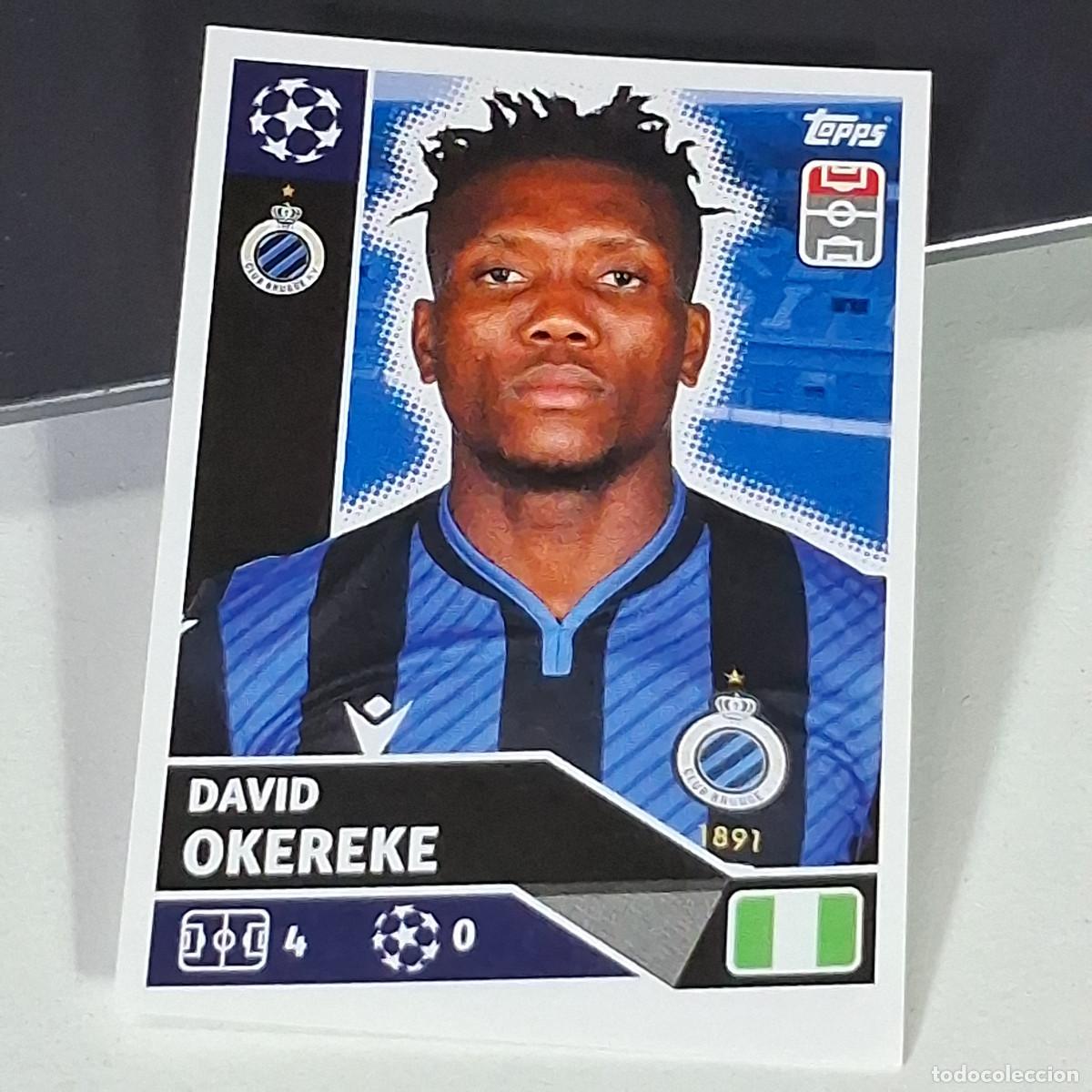 Cromos de f&uacute;tbol: A41 BRU18 18 DAVID OKEREKE CLUB BRUGGE BRU UEFA CHAMPIONS LEAGUE STICKER 2020 2021 20 21 TOPPS