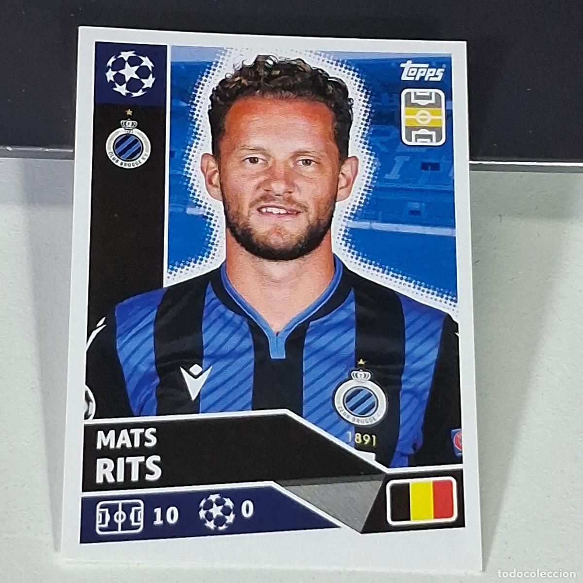 Cromos de f&uacute;tbol: A41 BRU9 BRU 9 BRUGGE MATS RITS CLUB BRUGGE BRU UEFA CHAMPIONS LEAGUE STICKER 2020 2021 20 21 TOPPS