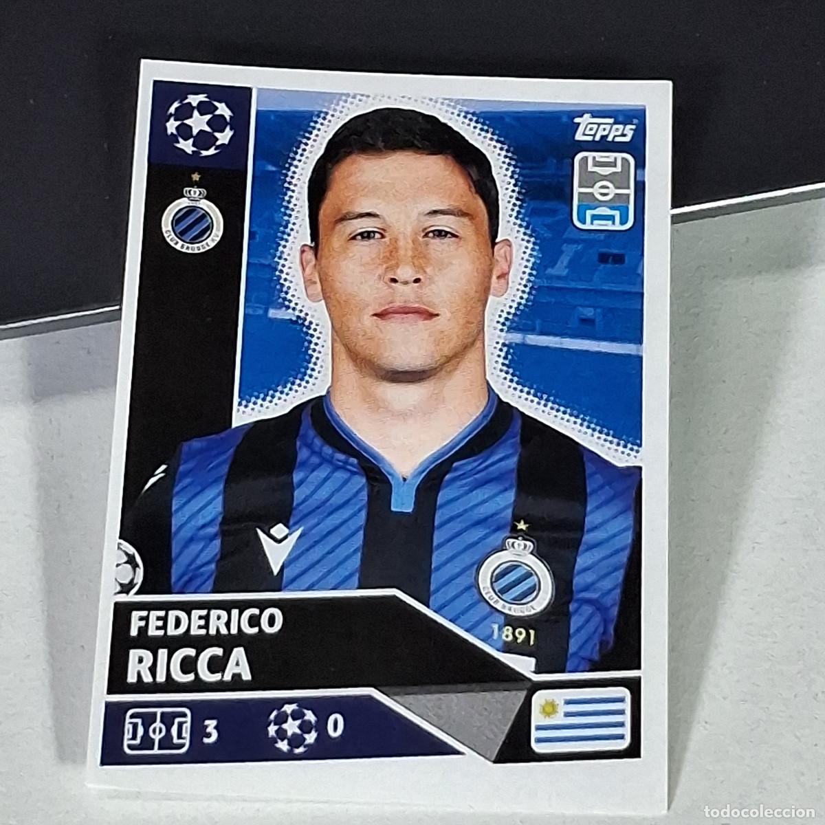 Figurine di Calcio: A41 BRU6 BRU 6 FEDERICO RICCA CLUB BRUGGE BRU UEFA CHAMPIONS LEAGUE STICKER 2020 2021 20 21 TOPPS