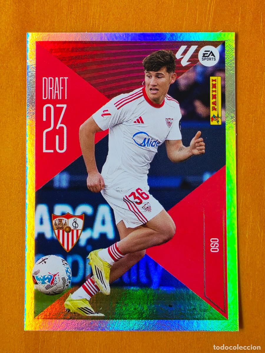 Figurine di Calcio: 17 Oso, Sevilla FC, Draft 23, Panini Ediciones Liga Este 2026 2027 26 27 sin pegar