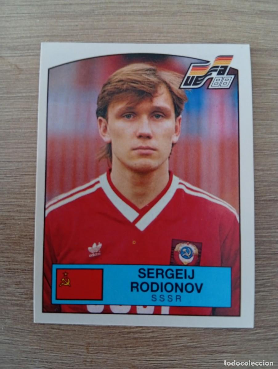Cromos de f&uacute;tbol: SERGEIJ RODIONOV 260 SSSR URSS EUROCOPA EURO 1988 88 ALEMANIA NUNCA PEGADO SIN PEGAR