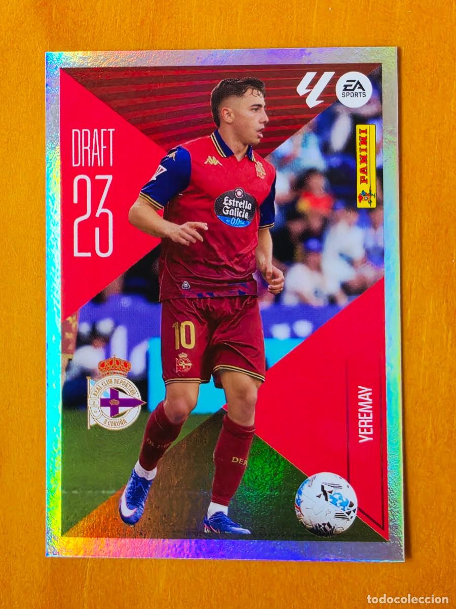 Cromos de f&uacute;tbol: 23 Yeremay, Deportivo de A Coru&ntilde;a, Draft 23, Panini Ediciones Liga Este 2026 2027 26 27 sin pegar