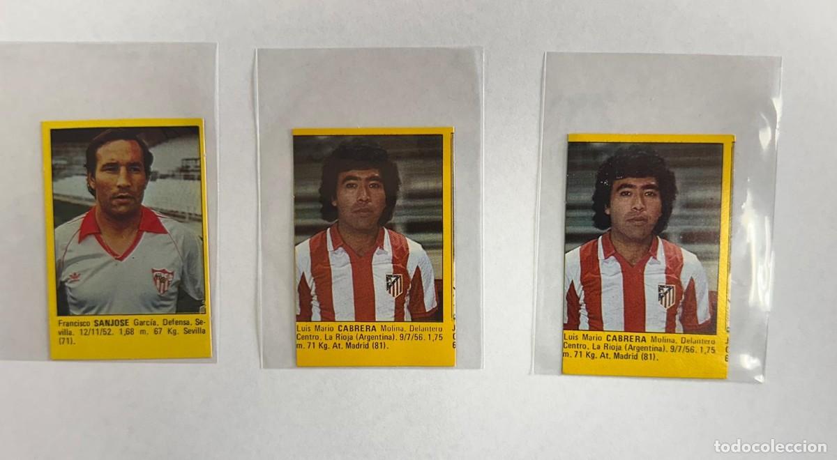 Football Stickers: Lote 3 Cromos M.Rollan Super Futbol 84 Cromos Rollan Cabrera y San Jose sin pegar