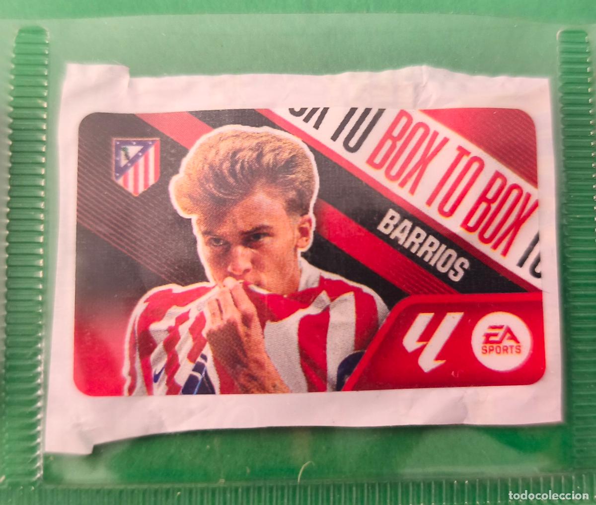Cromos de f&uacute;tbol: CHICLE DE F&Uacute;TBOL BARRIOS ATLETICO DE MADRID LIGA ESTE 2026-2027/26-27 DE PANINI