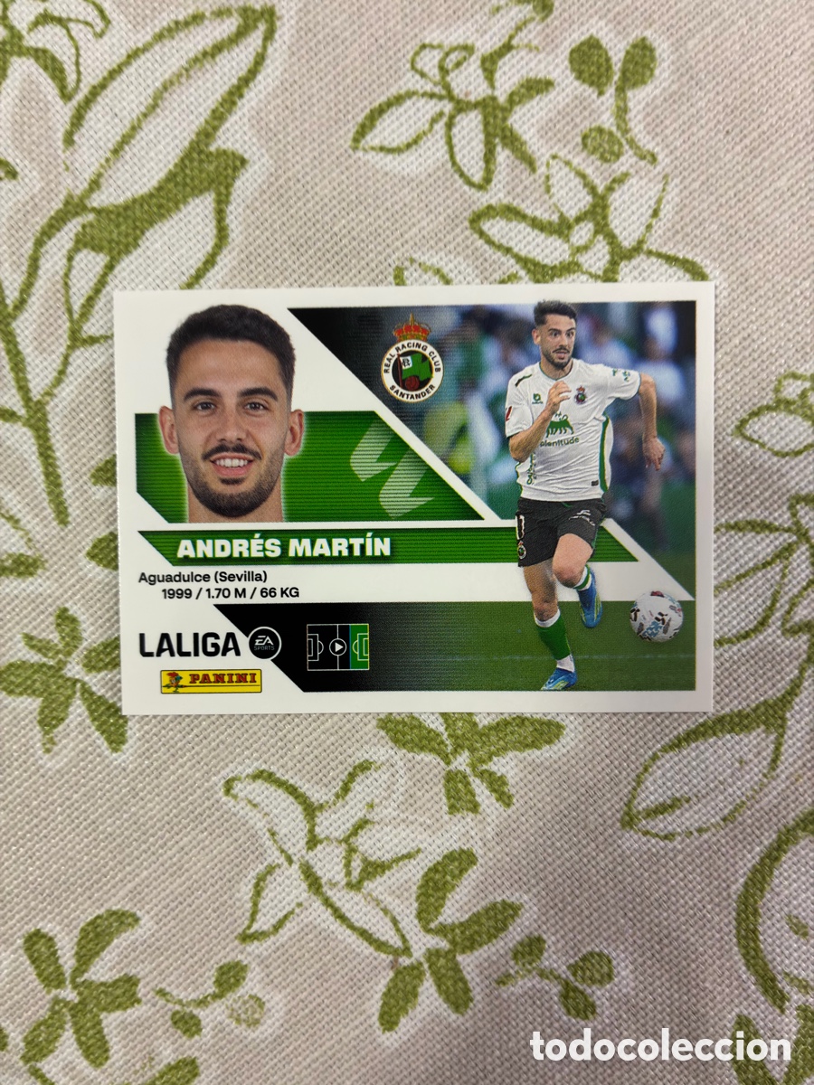 Cromos de f&uacute;tbol: Cromo Andr&eacute;s Mart&iacute;n (N&ordm; 16) - Colecci&oacute;n Este / Panini Liga 2026-27 (Racing de Santander)