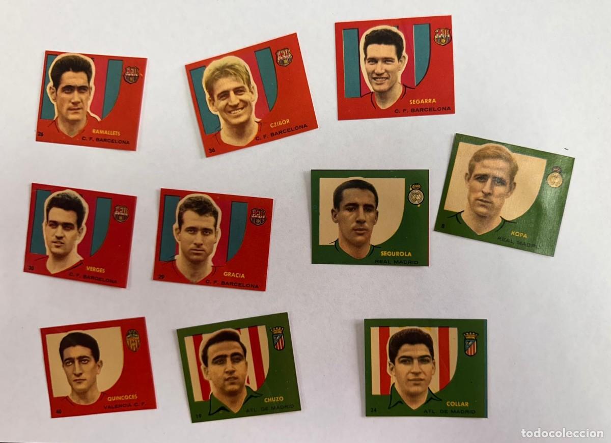 Cromos de f&uacute;tbol: Lote 10 Cromos Editorial Fher Sin pegar