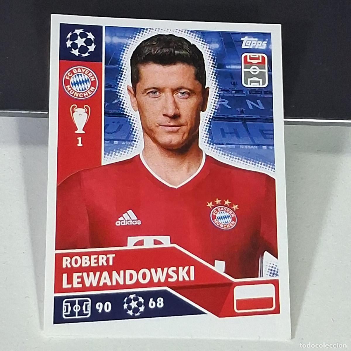 Cromos de f&uacute;tbol: A41 BAY18 BAY ROBERT LEWANDOWSKI 18 BAYERN MUNCHEN MUNIQUE UEFA LEAGUE STICKER 2020 2021 20 21 TOPPS