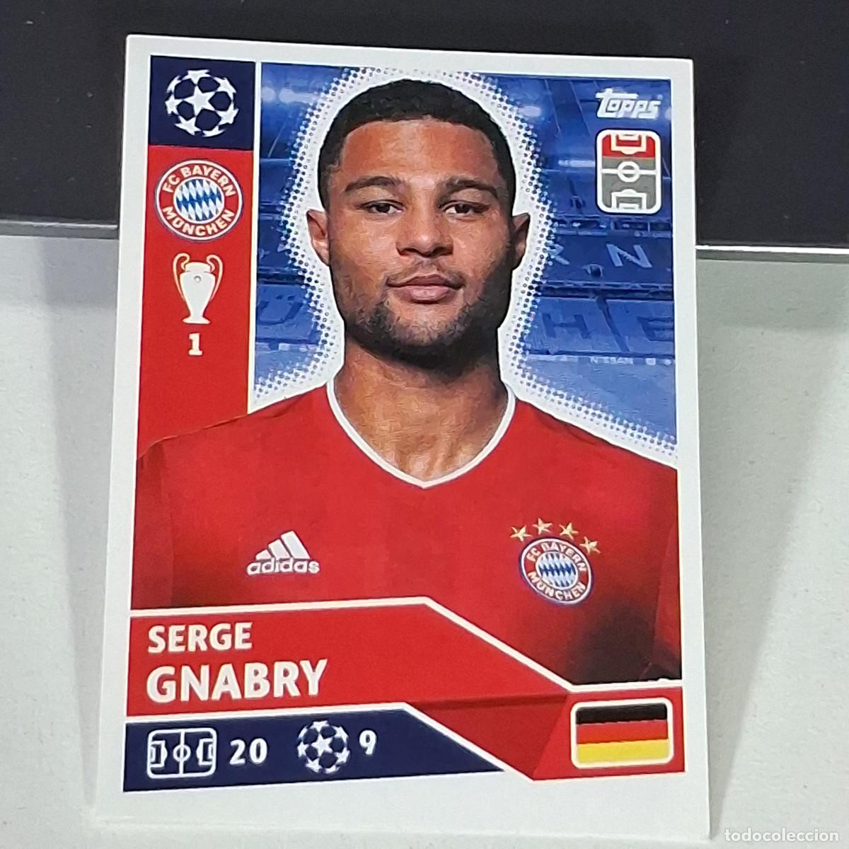 Cromos de f&uacute;tbol: A41 BAY17 SERGE GNABRY BAY 17 BAYERN MUNCHEN MUNIQUE UEFA LEAGUE STICKER 2020 2021 20 21 TOPPS