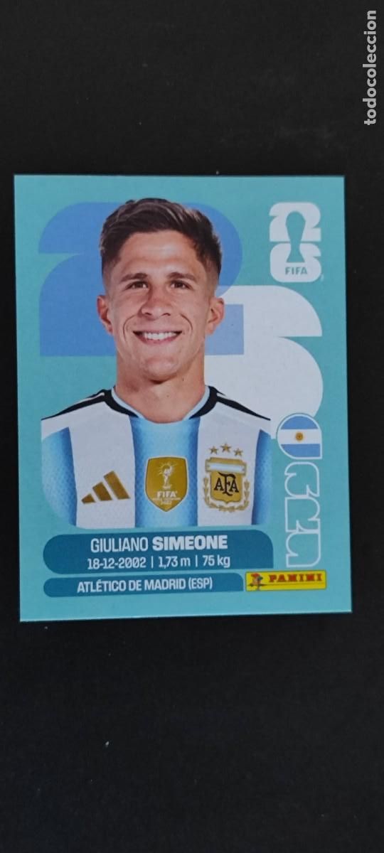 Cromos de f&uacute;tbol: FIFA WORLD CUP 2026 STICKER SIMEONE ARGENTINA # ARG20 PANINI