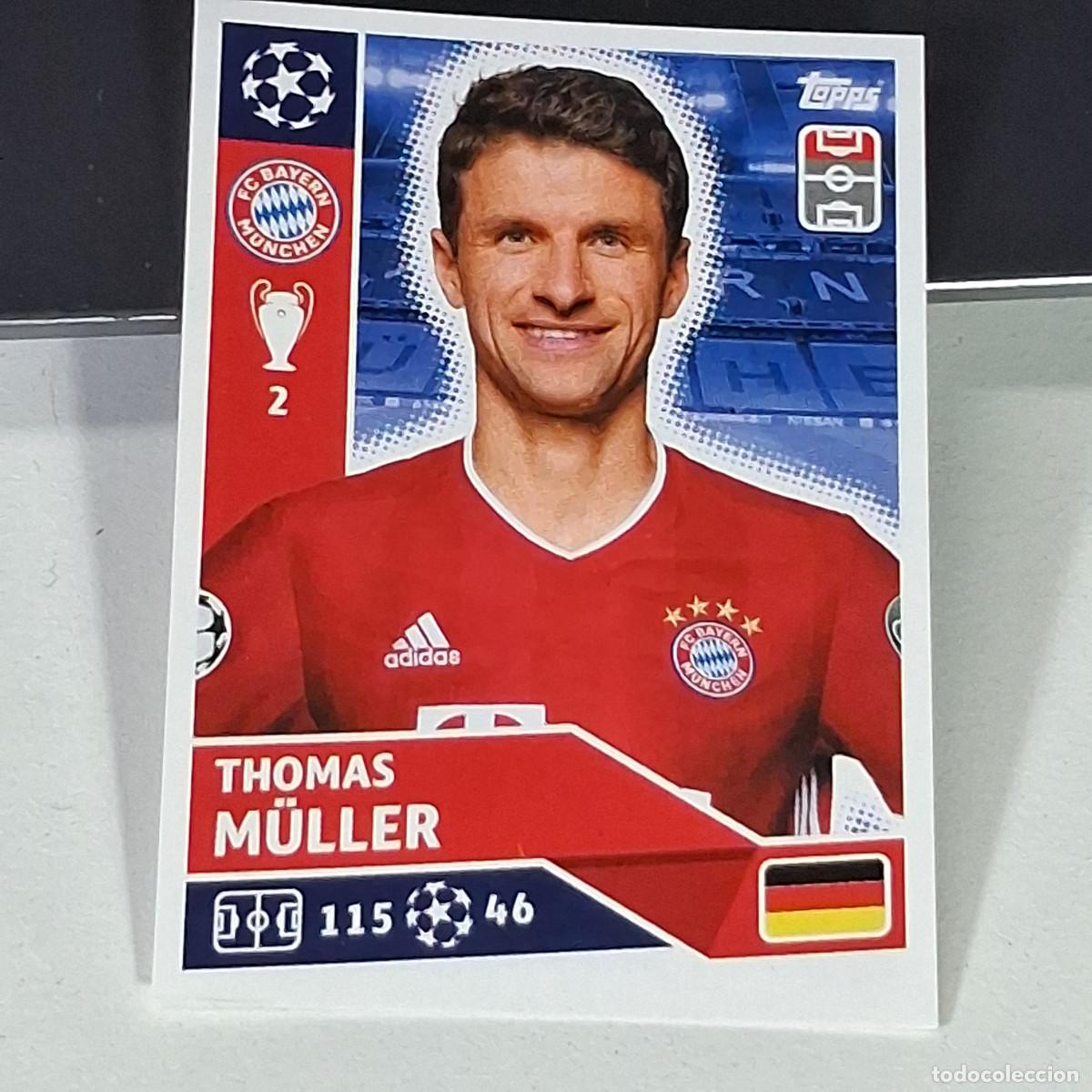 Cromos de f&uacute;tbol: A41 BAY16 THOMAS MULLER BAY 16 BAYERN MUNCHEN MUNIQUE UEFA LEAGUE STICKER 2020 2021 20 21 TOPPS