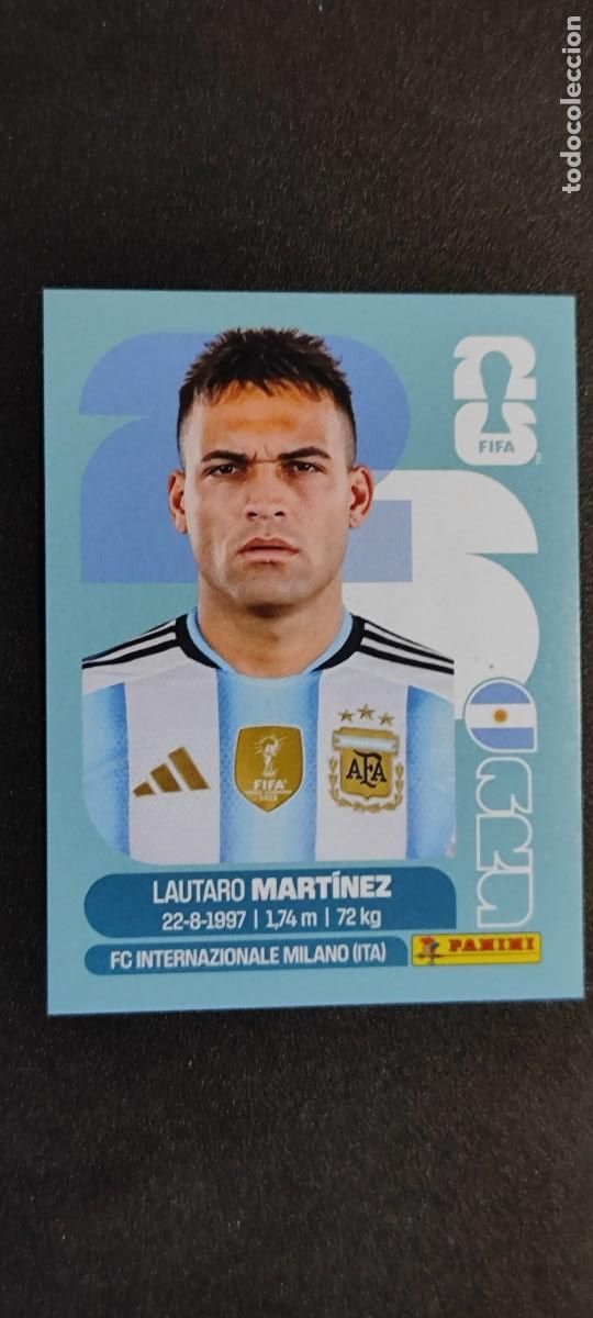 Cromos de f&uacute;tbol: FIFA WORLD CUP 2026 STICKER LAUTARO MARTINEZ ARGENTINA # ARG18 PANINI
