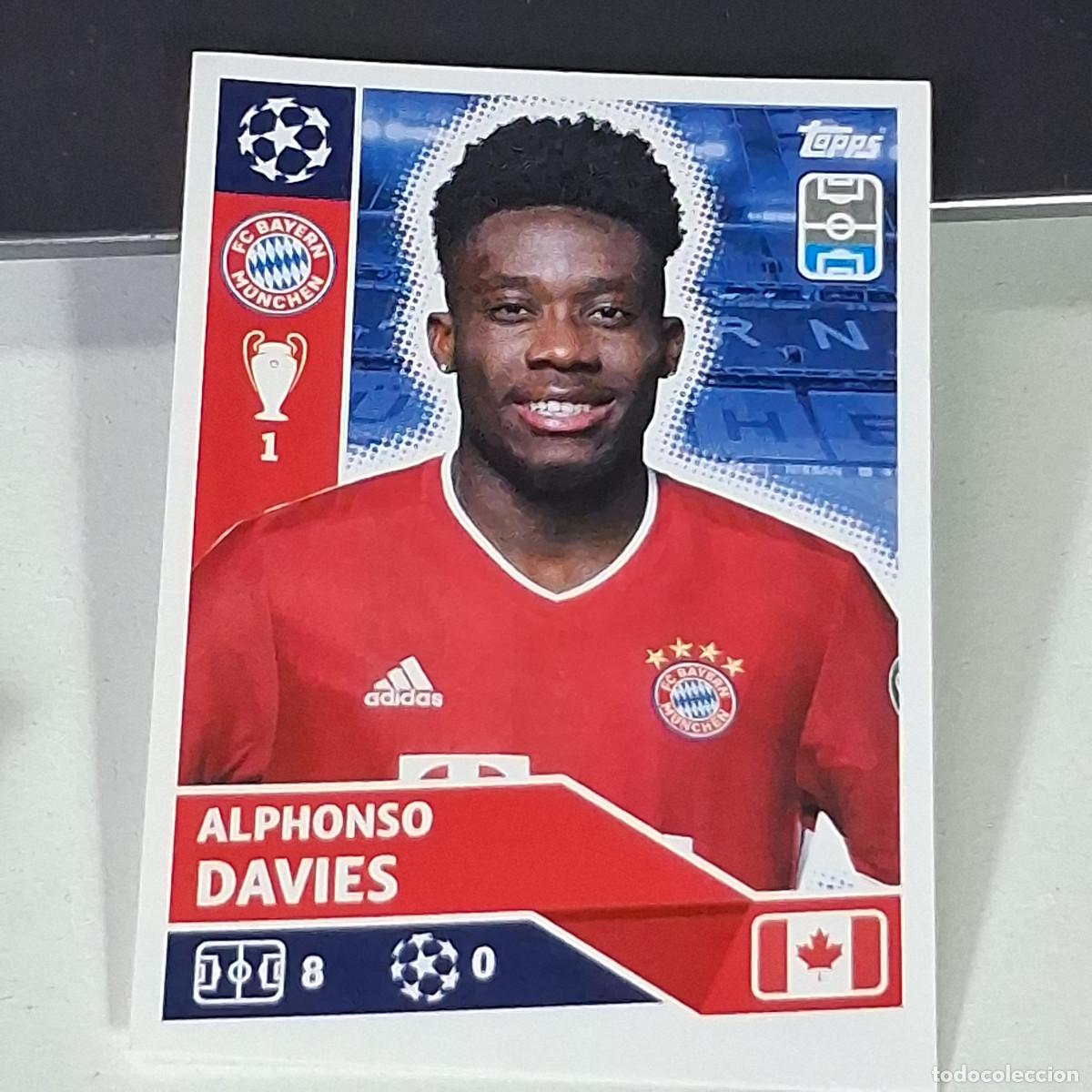 Cromos de f&uacute;tbol: A41 BAY10 ALPHONSO DAVIES BAY 10 BAYERN MUNCHEN MUNIQUE UEFA LEAGUE STICKER 2020 2021 20 21 TOPPS