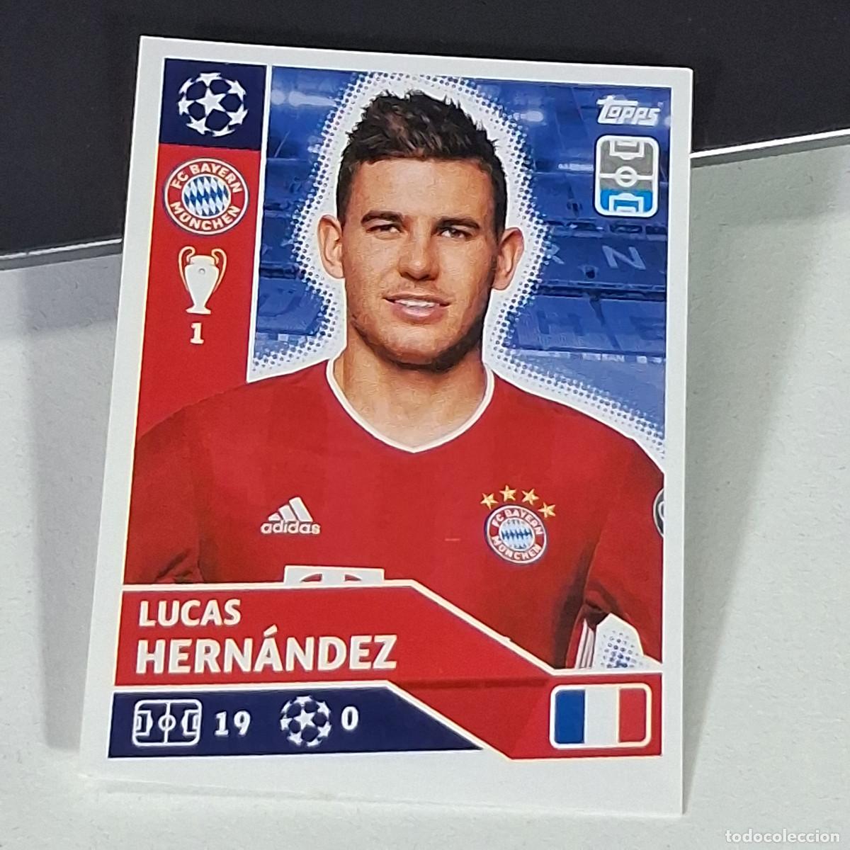 Cromos de f&uacute;tbol: A41 BAY9 LUCAS HERNANDEZ BAY 9 BAYERN MUNCHEN MUNIQUE UEFA LEAGUE STICKER 2020 2021 20 21 TOPPS