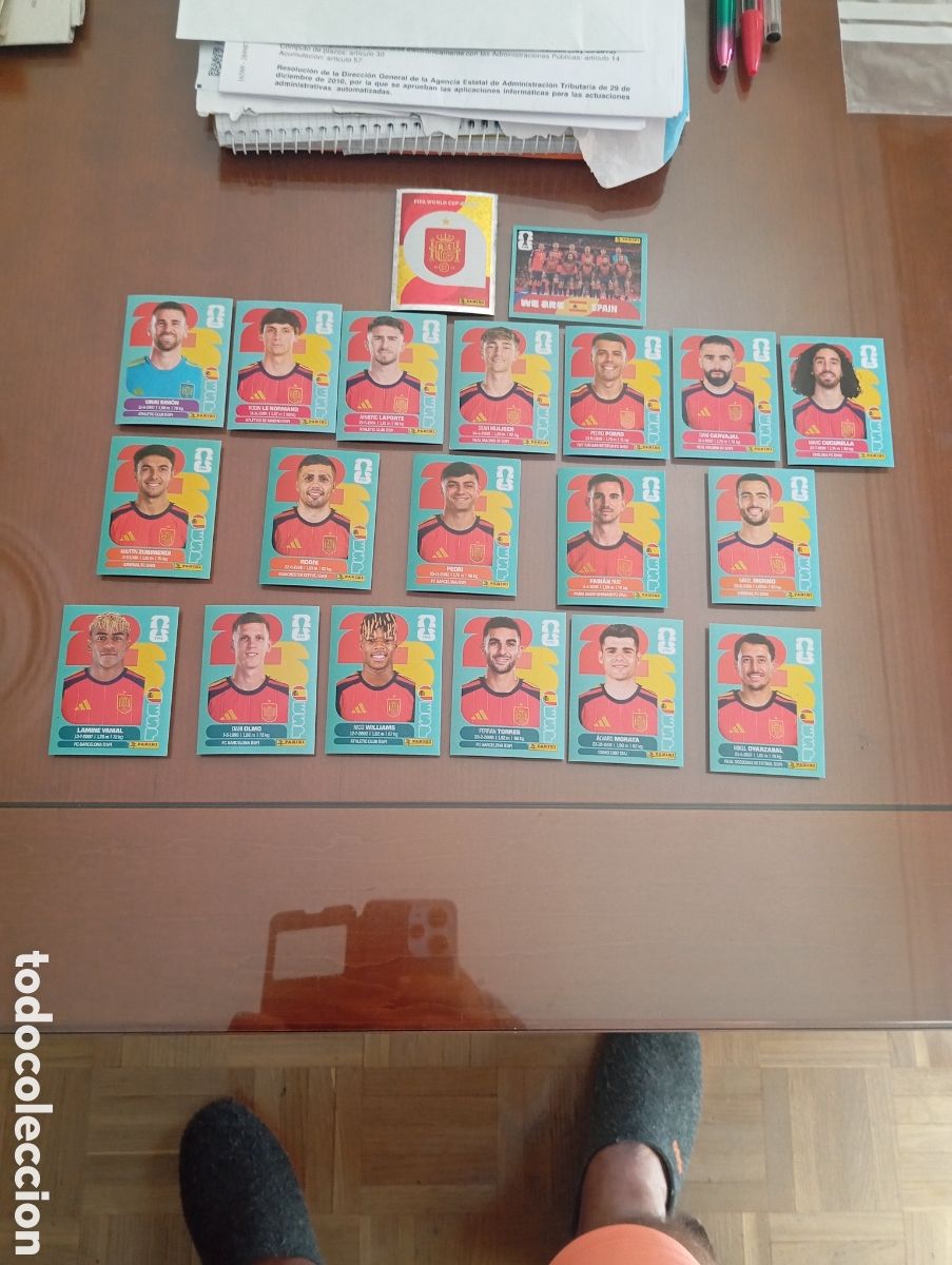 Cromos de f&uacute;tbol: Cromos selecci&oacute;n espa&ntilde;ola mundial 2026 completo