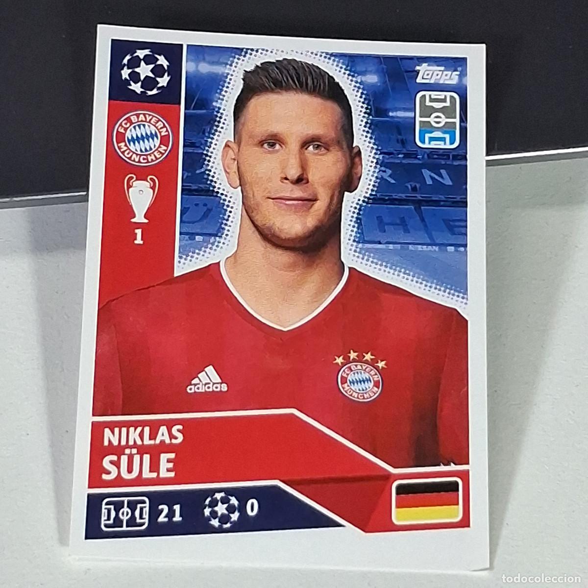 Cromos de f&uacute;tbol: A41 BAY8 NIKLAS SULE BAY 8 BAYERN MUNCHEN MUNIQUE UEFA LEAGUE STICKER 2020 2021 20 21 TOPPS