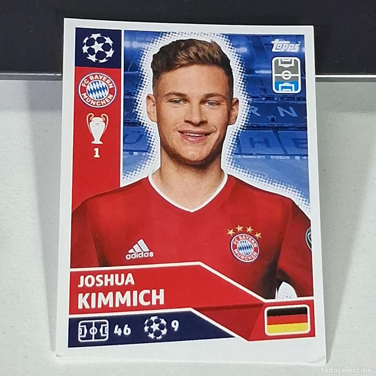 Cromos de f&uacute;tbol: A41 BAY7 JOSHUA KIMMICH BAY 7 BAYERN MUNCHEN MUNIQUE UEFA LEAGUE STICKER 2020 2021 20 21 TOPPS