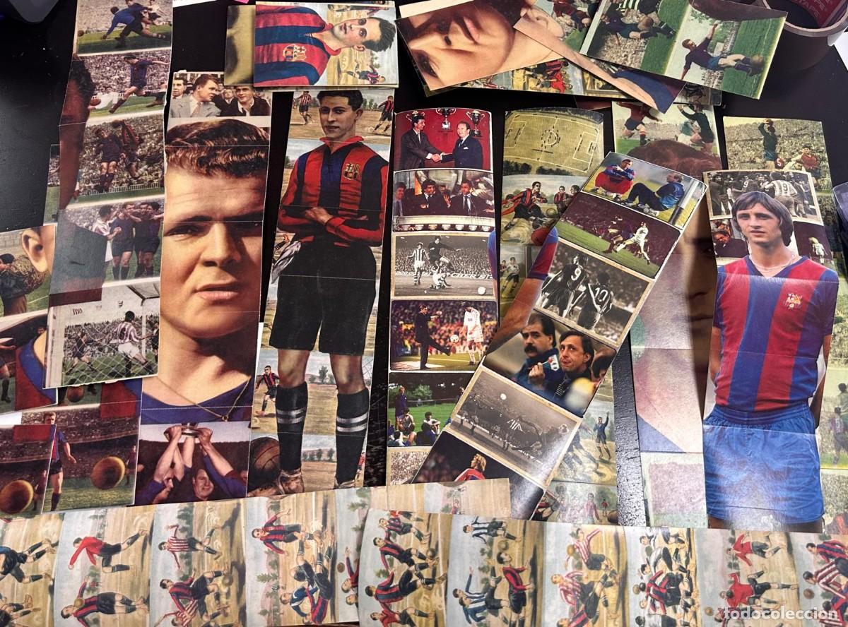 Cromos de f&uacute;tbol: Lote Cartones reeimpresion FC Barcelona, Real Madrid...Cruyff Kubala