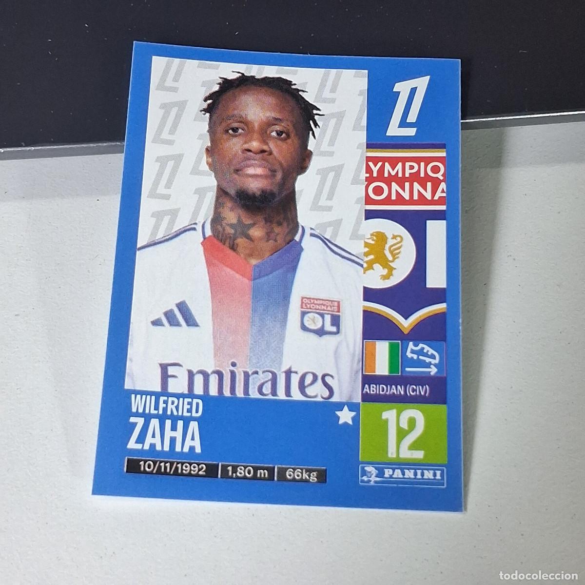 Figurine di Calcio: B43 203 WILFRIED ZAHA OLYMPIQUE LYON CROMO PANINI LIGUE 1 FOOT 24-25 LIGA FRANCIA 2024-2025