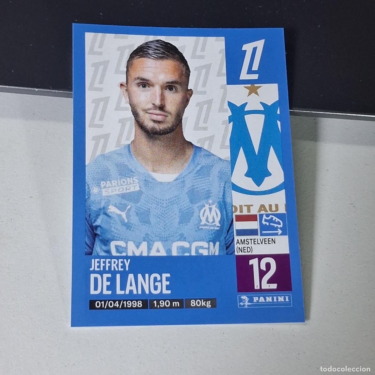 Figurine di Calcio: B43 213 JEFFREY DE LANGE OLYMPIQUE MARSELLA CROMO PANINI LIGUE 1 FOOT 24-25 LIGA FRANCIA 2024-2025