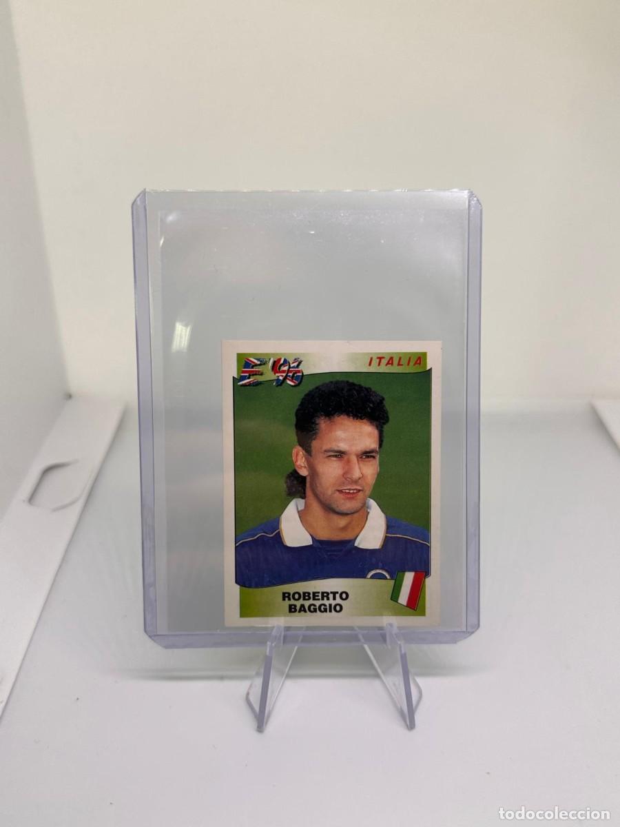Cromos de f&uacute;tbol: Roberto Baggio 251 Italia Panini Europa 96 Sin Pegar