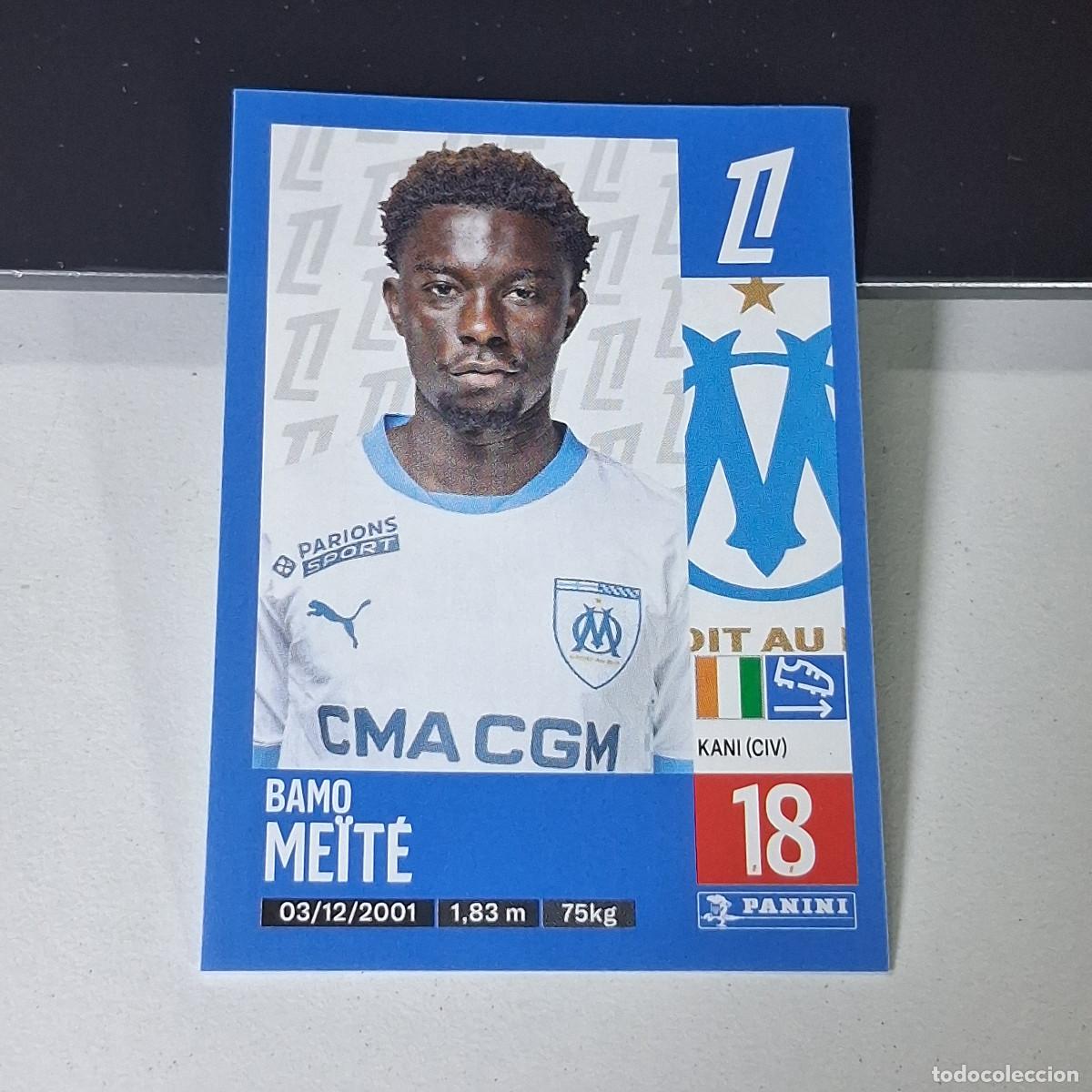 Figurine di Calcio: B43 220 BAMO MEITE OLYMPIQUE MARSELLA CROMO PANINI LIGUE 1 FOOT 24-25 LIGA FRANCIA 2024-2025