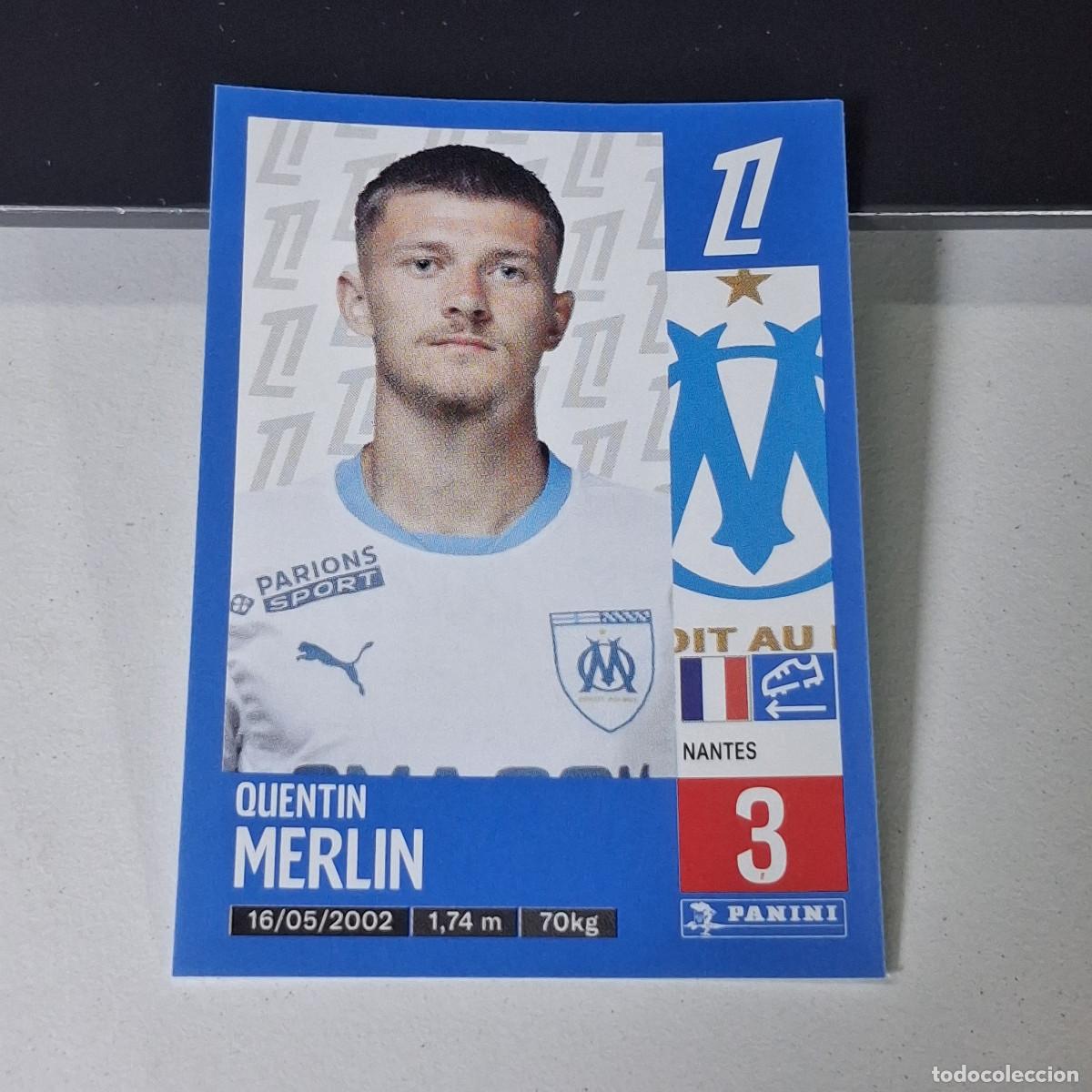 Cromos de f&uacute;tbol: B43 221 QUENTIN MERLIN OLYMPIQUE MARSELLA CROMO PANINI LIGUE 1 FOOT 24-25 LIGA FRANCIA 2024-2025