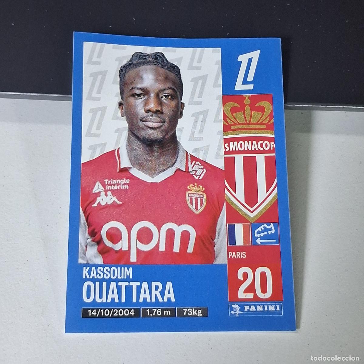 Cromos de f&uacute;tbol: B43 244 KASSOUM OUATTARA MONACO CROMO PANINI LIGUE 1 FOOT 24-25 LIGA FRANCIA 2024-2025