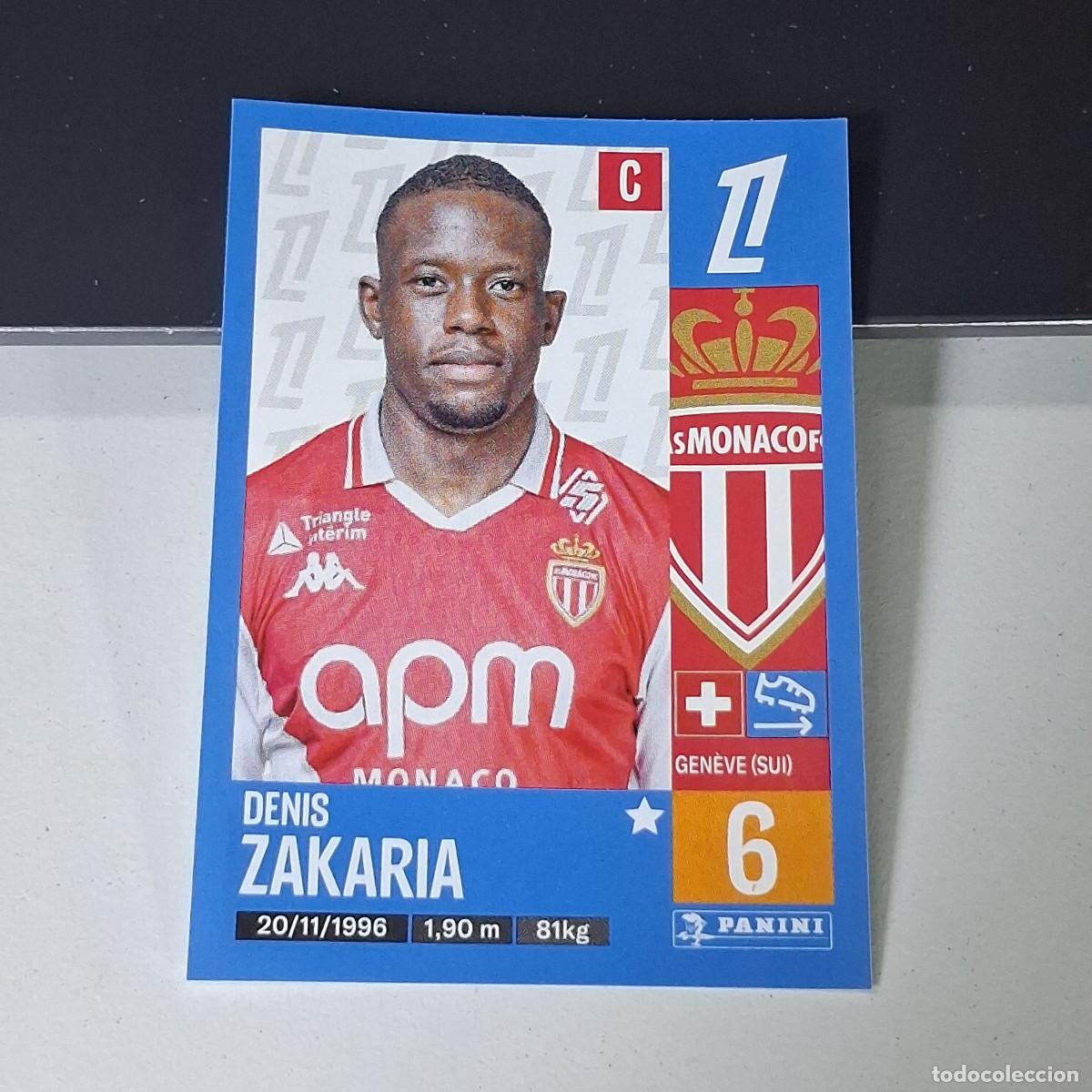 Cromos de f&uacute;tbol: B43 255 DENIS ZAKARIA MONACO CROMO PANINI LIGUE 1 FOOT 24-25 LIGA FRANCIA 2024-2025