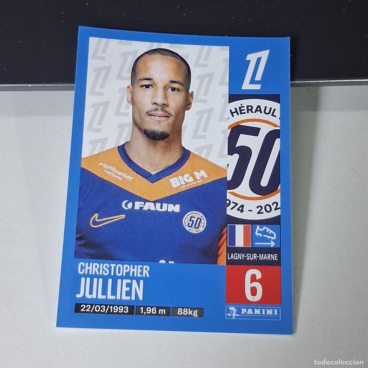 Cromos de f&uacute;tbol: B43 270 CHRISTOPHER JULLIEN MONTPELLIER CROMO PANINI LIGUE 1 FOOT 24-25 LIGA FRANCIA 2024-2025