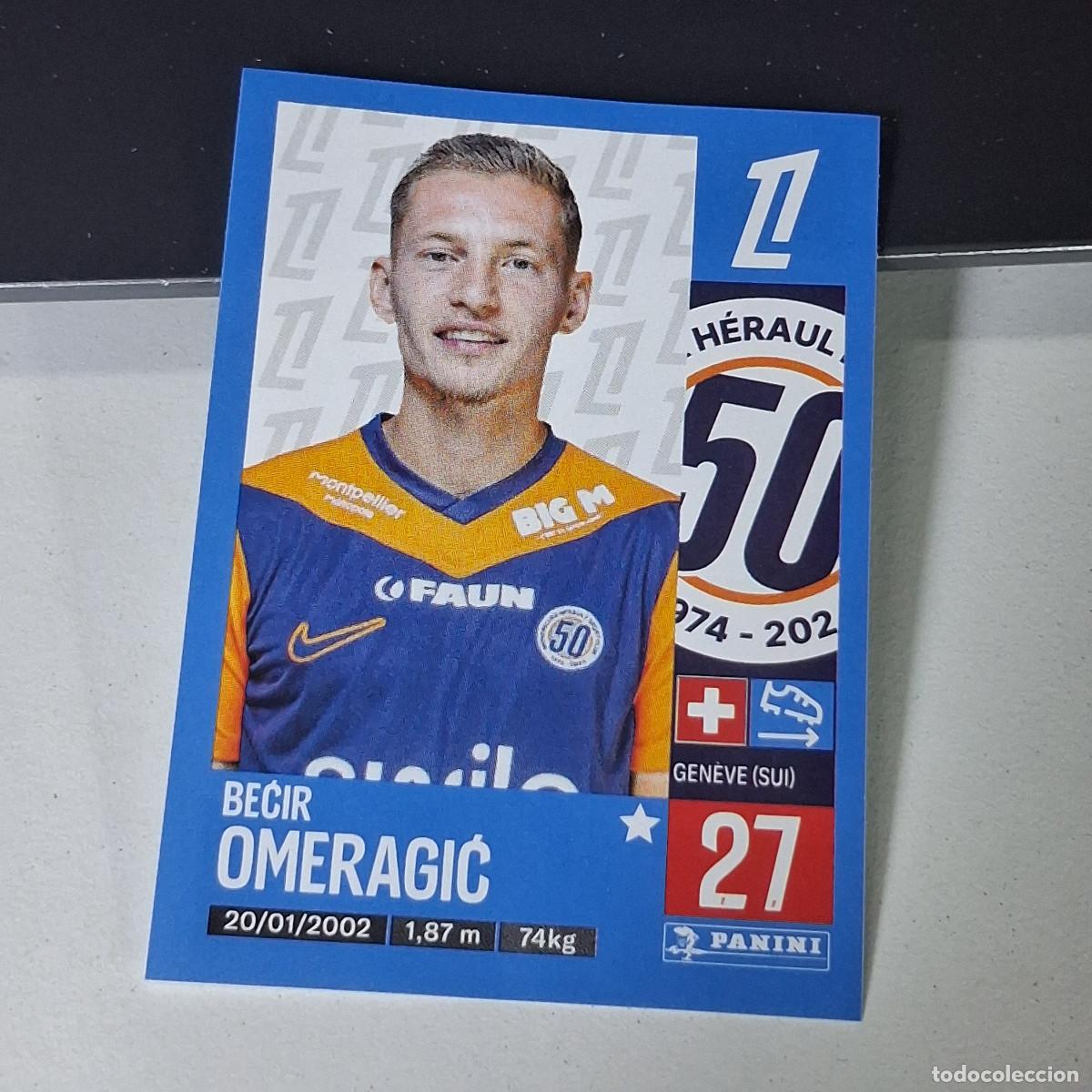 Cromos de f&uacute;tbol: B43 272 BEGIR OMERAGIC MONTPELLIER CROMO PANINI LIGUE 1 FOOT 24-25 LIGA FRANCIA 2024-2025