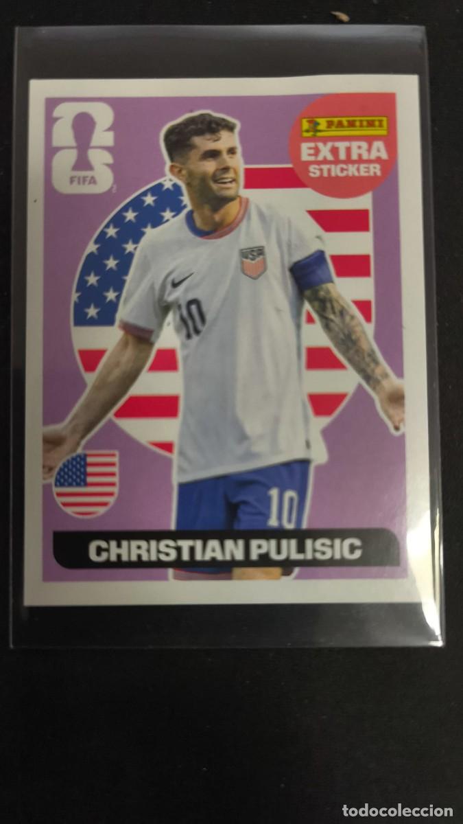 Figurine di Calcio: cromo extra sticker christian pulisic fifa wold cup 2026 panini