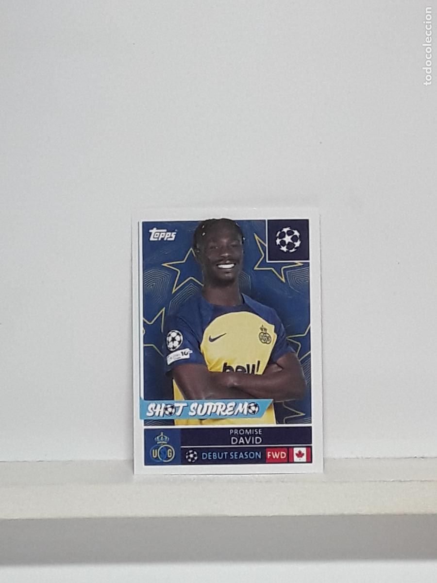 Cromos de f&uacute;tbol: CHAMPIONS STICKER 2025 2026 25 26 ALBUM TOPPS LEAGUE N 462 UNION SAINT-GILLOISE PROMISE DAVID
