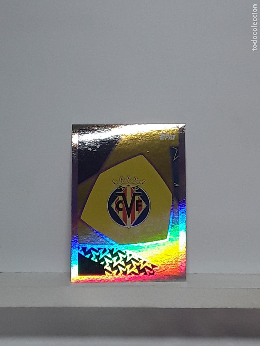 Football Stickers: CHAMPIONS STICKER 2025 2026 25 26 ALBUM TOPPS LEAGUE N 466 VILLARREAL ESCUDO LOGO