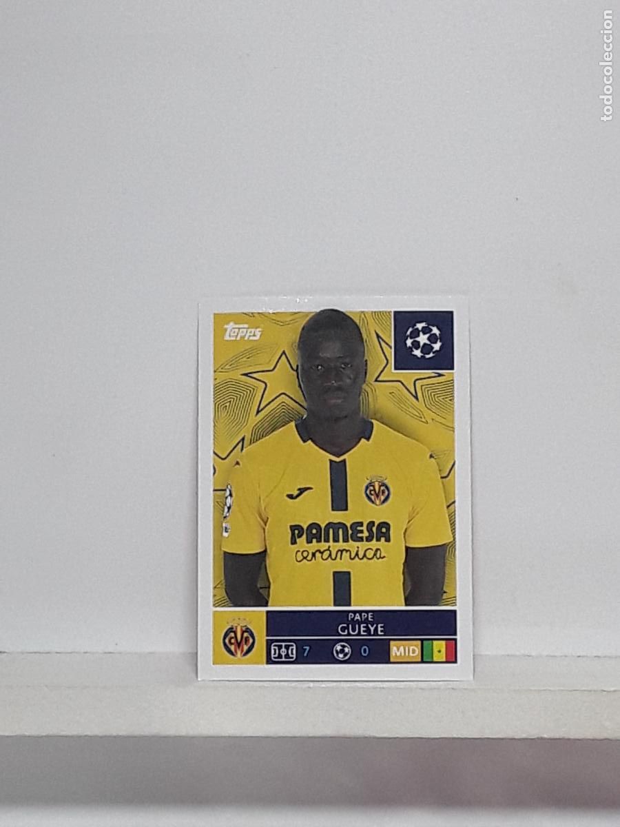 Figurine di Calcio: CHAMPIONS STICKER 2025 2026 25 26 ALBUM TOPPS LEAGUE N 471 VILLARREAL PAPE GUEYE