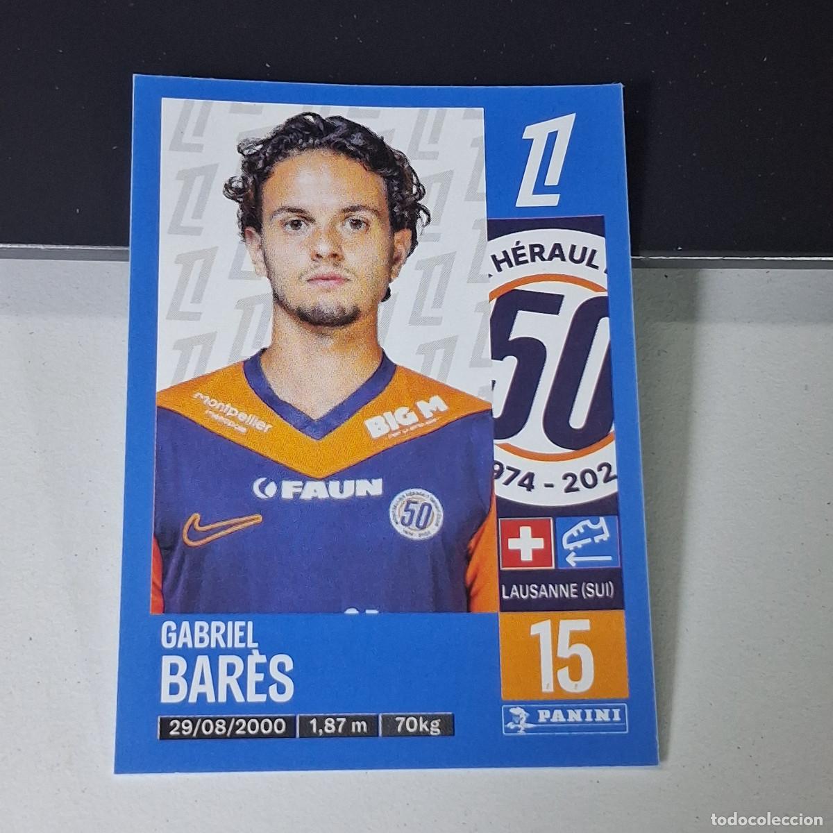 Figurine di Calcio: B43 277 GABRIEL BARES MONTPELLIER CROMO PANINI LIGUE 1 FOOT 24-25 LIGA FRANCIA 2024-2025