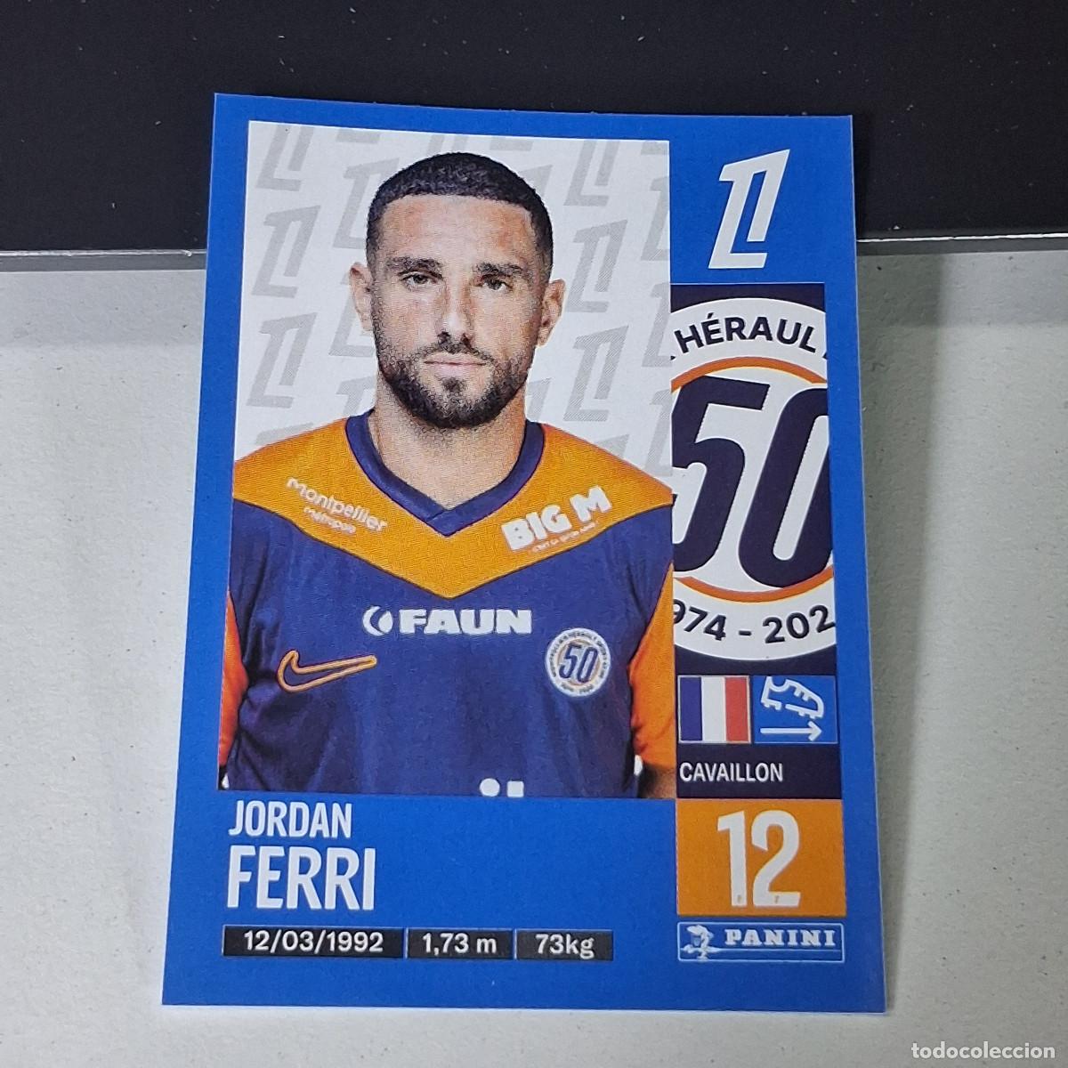 Cromos de f&uacute;tbol: B43 280 JORDAN FERRI MONTPELLIER CROMO PANINI LIGUE 1 FOOT 24-25 LIGA FRANCIA 2024-2025