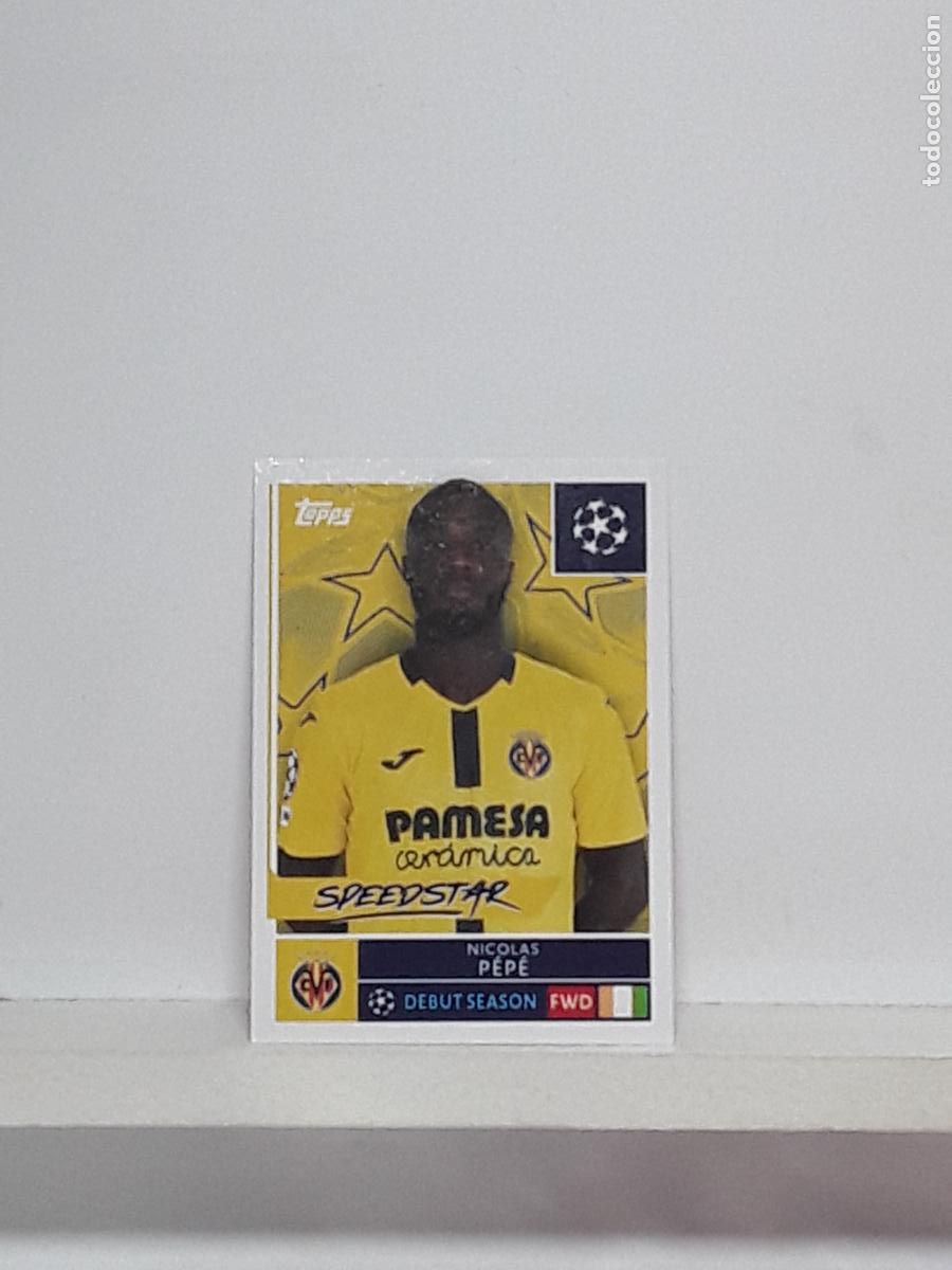 Cromos de f&uacute;tbol: CHAMPIONS STICKER 2025 2026 25 26 ALBUM TOPPS LEAGUE N 477 VILLARREAL NICOLAS PEPE