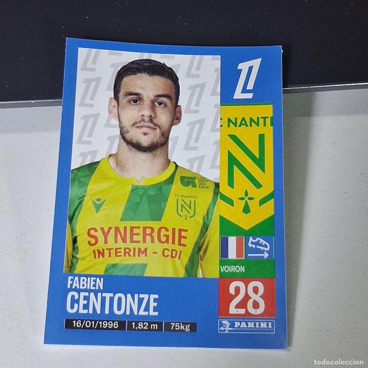 Cromos de f&uacute;tbol: B43 297 FABIEN CENTONZE NANTES CROMO PANINI LIGUE 1 FOOT 24-25 LIGA FRANCIA 2024-2025