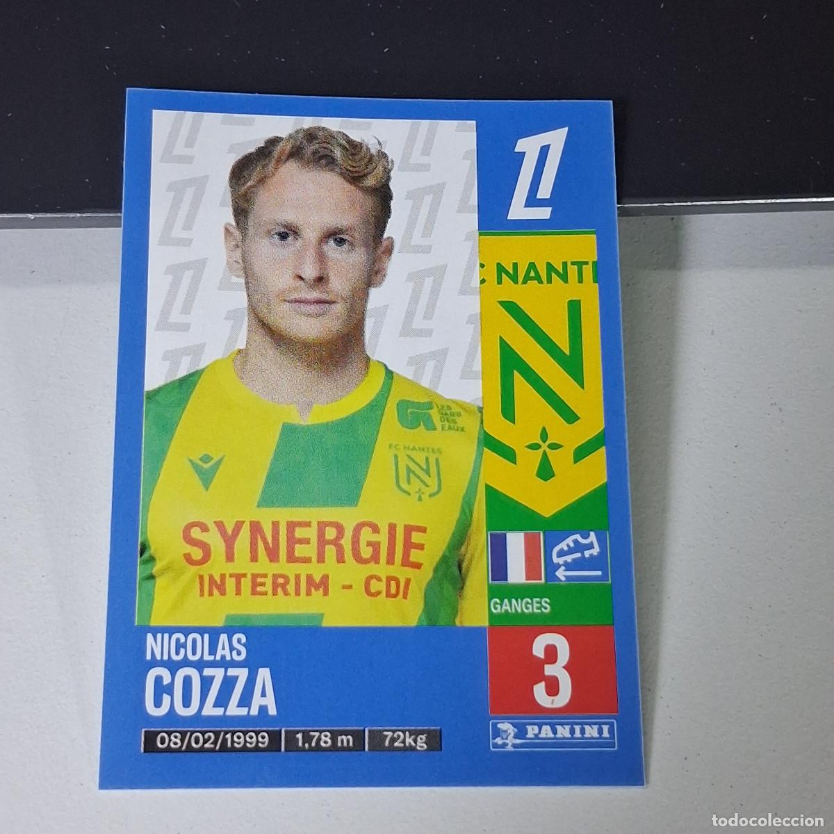 Cromos de f&uacute;tbol: B43 299 NICOLAS COZZA NANTES CROMO PANINI LIGUE 1 FOOT 24-25 LIGA FRANCIA 2024-2025