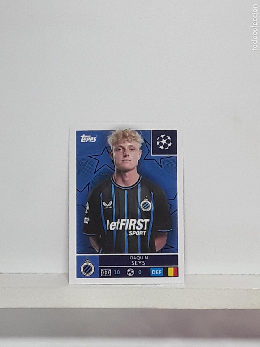Cromos de f&uacute;tbol: CHAMPIONS STICKER 2025 2026 25 26 ALBUM TOPPS LEAGUE N 485 BRUGGE JOAQUIN SEYS