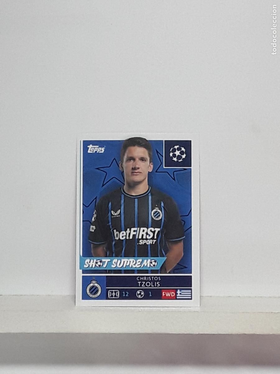 Cromos de f&uacute;tbol: CHAMPIONS STICKER 2025 2026 25 26 ALBUM TOPPS LEAGUE N 489 BRUGGE CHRISTOS TZOLIS