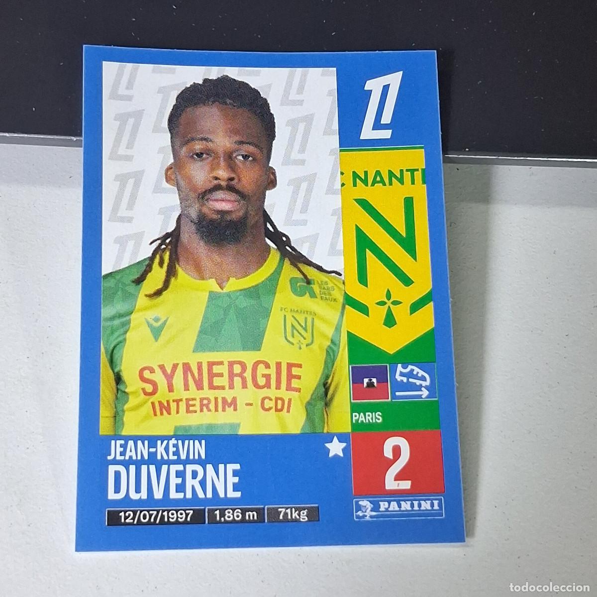 Cromos de f&uacute;tbol: B43 300 JEAN-KEVIN DUVERNE NANTES CROMO PANINI LIGUE 1 FOOT 24-25 LIGA FRANCIA 2024-2025