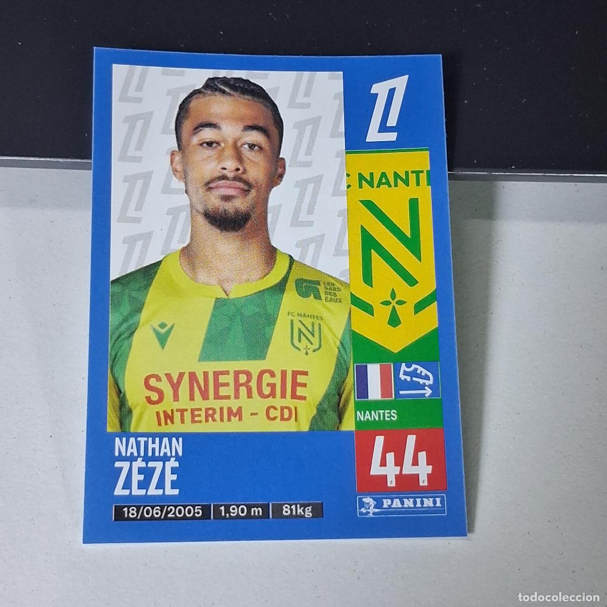 Cromos de f&uacute;tbol: B43 302 NATHAN ZEZE NANTES CROMO PANINI LIGUE 1 FOOT 24-25 LIGA FRANCIA 2024-2025