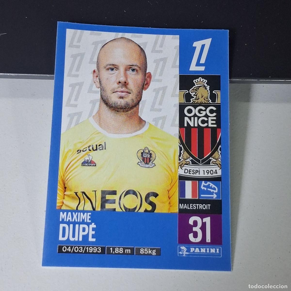 Cromos de f&uacute;tbol: B43 326 MAXIME DUPE NICE CROMO PANINI LIGUE 1 FOOT 24-25 LIGA FRANCIA 2024-2025