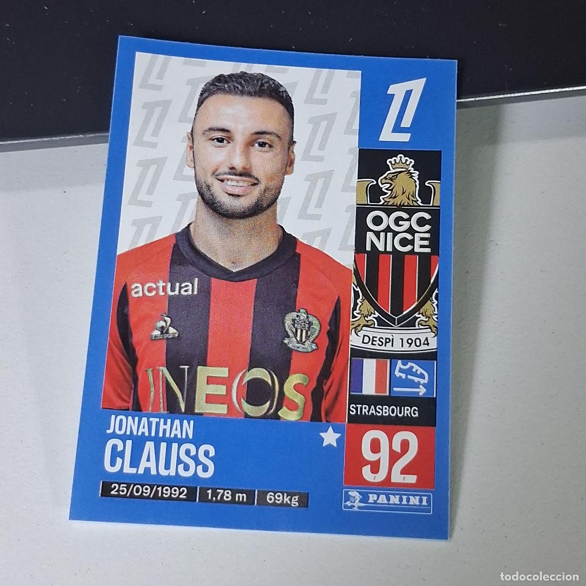 Cromos de f&uacute;tbol: B43 331 JONATHAN CLAUSS NICE CROMO PANINI LIGUE 1 FOOT 24-25 LIGA FRANCIA 2024-2025