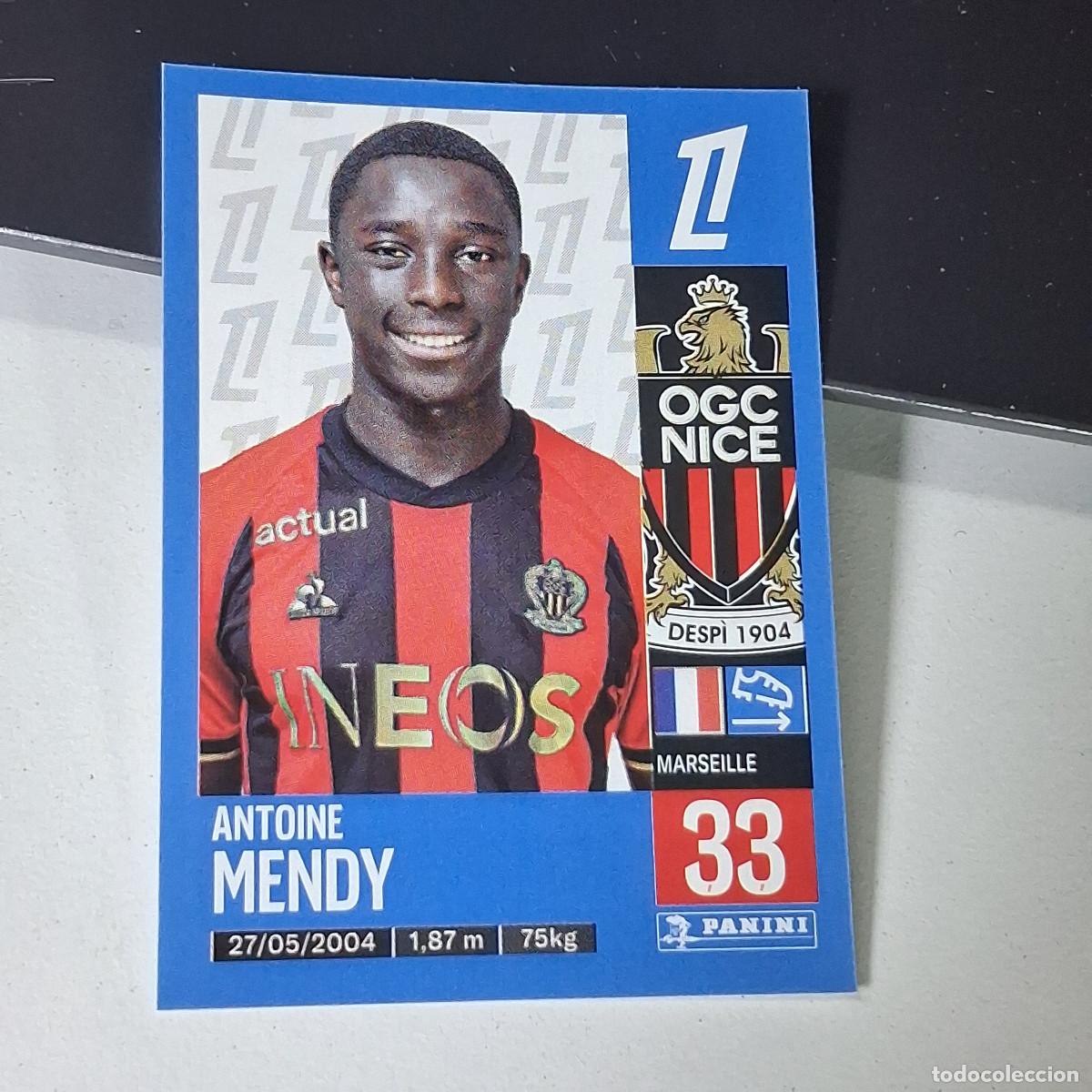Cromos de f&uacute;tbol: B43 334 ANTOINE MENDY NICE CROMO PANINI LIGUE 1 FOOT 24-25 LIGA FRANCIA 2024-2025