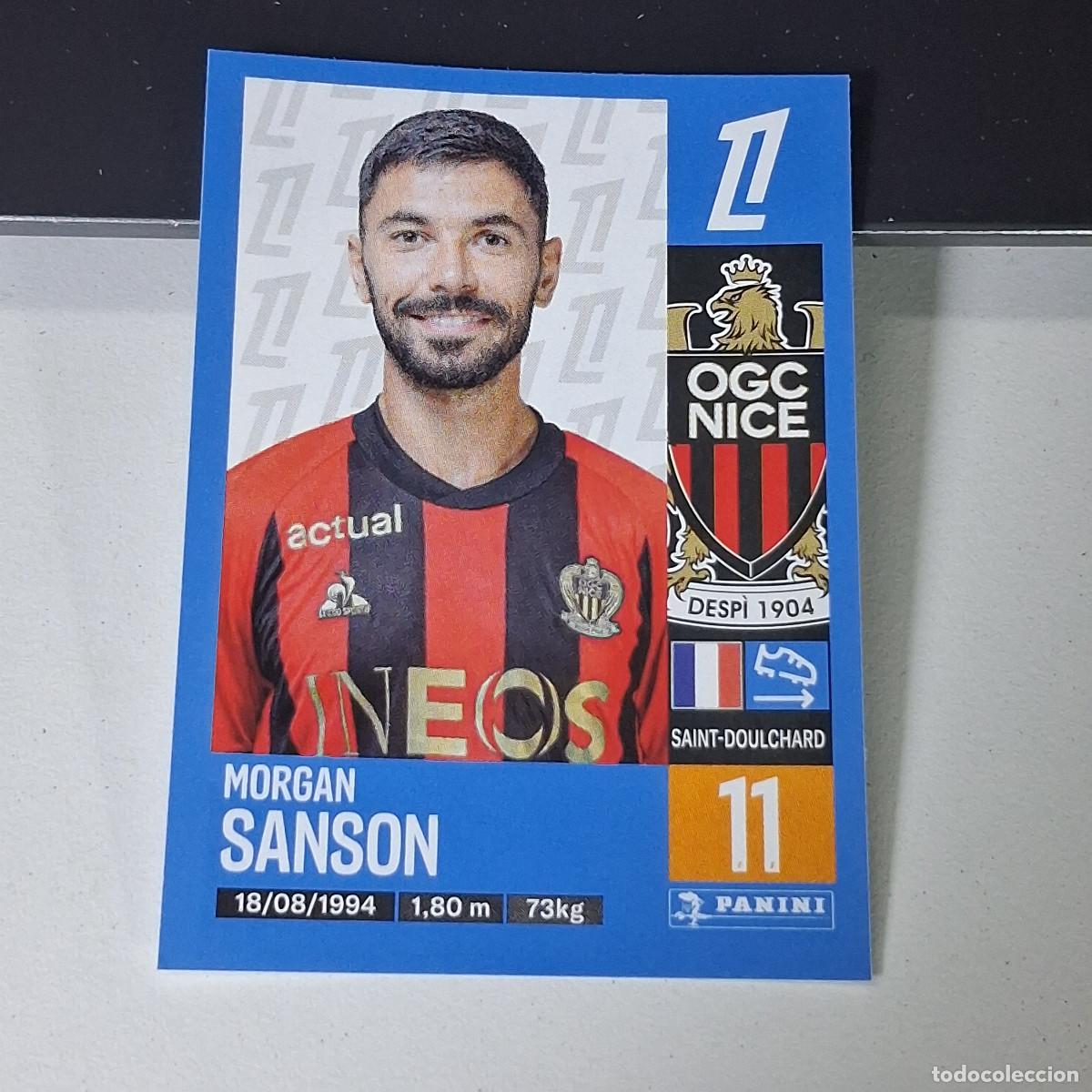 Cromos de f&uacute;tbol: B43 340 MORGAN SANSON NICE CROMO PANINI LIGUE 1 FOOT 24-25 LIGA FRANCIA 2024-2025