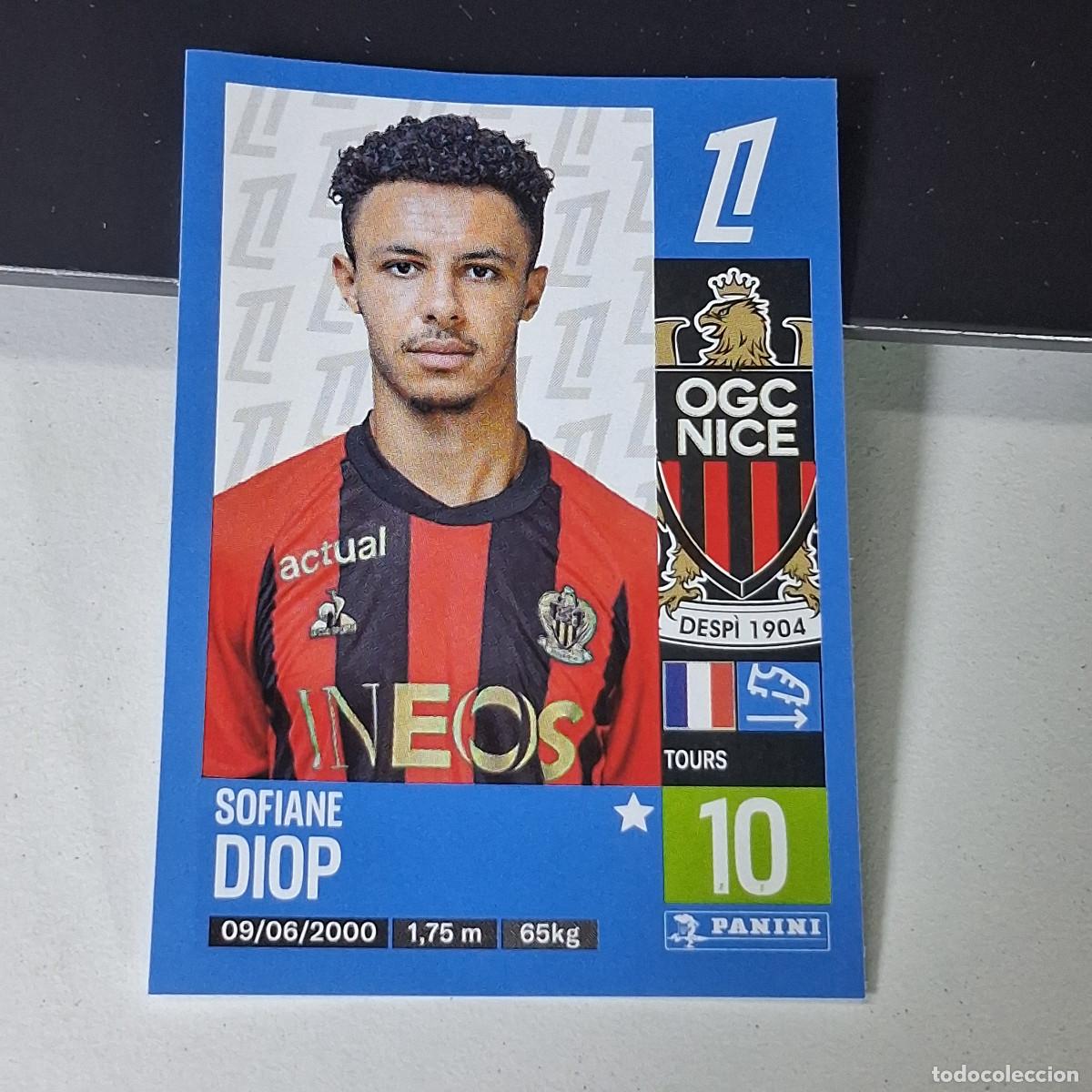 Cromos de f&uacute;tbol: B43 344 SOFIANE DIOP NICE CROMO PANINI LIGUE 1 FOOT 24-25 LIGA FRANCIA 2024-2025